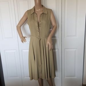 Nanette Lepore Jungle Khaki (Olive Green) size 6 Flowy Dress